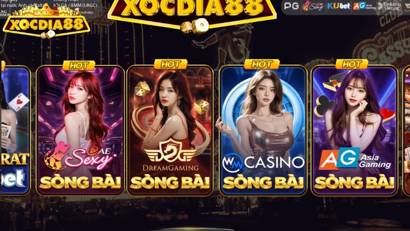Điểm danh các trò chơi game bài Xocdia88 phổ biến