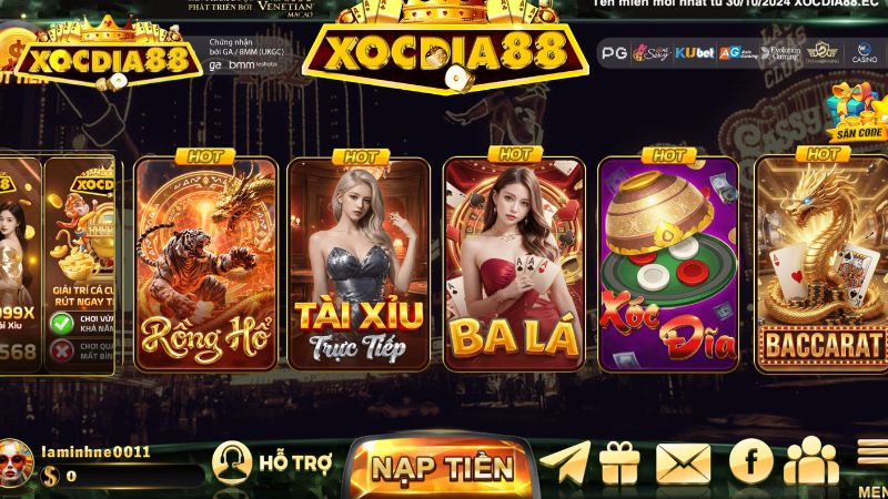 Cập nhật những sản phẩm hot hit trên Xocdia88